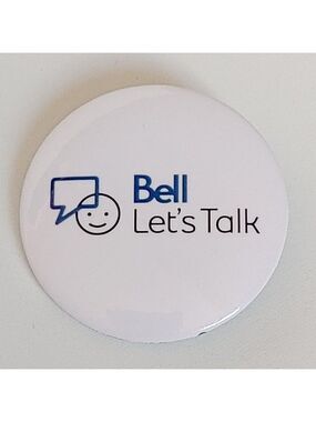 BELL Let's Talk Day Pin Badge Brand New Mental Health Awareness BELL CANADA